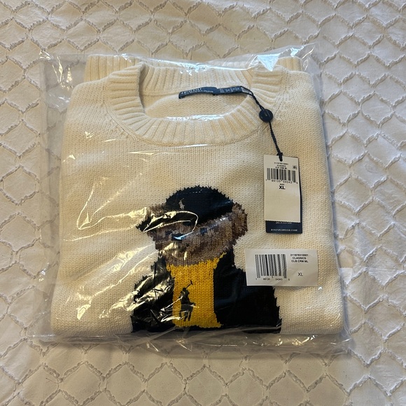 Polo Ralph Lauren Cream Sweater with Graphic Detail
